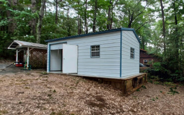 12x25 Vertical Roof Metal Garage