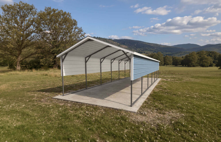 12x30 Boxed Eave Style Carport
