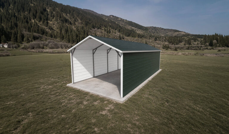 12x30 Boxed Eave Style Carport