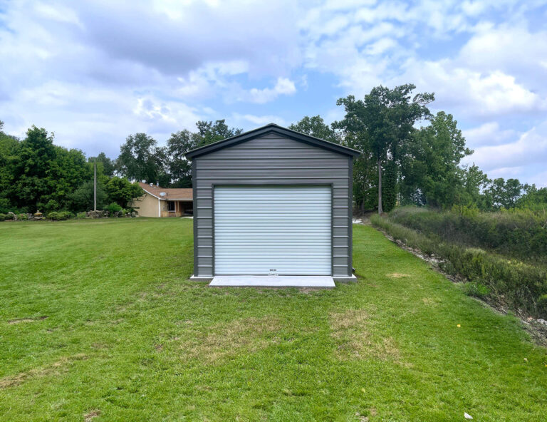 12x30 Vertical Steel Garage