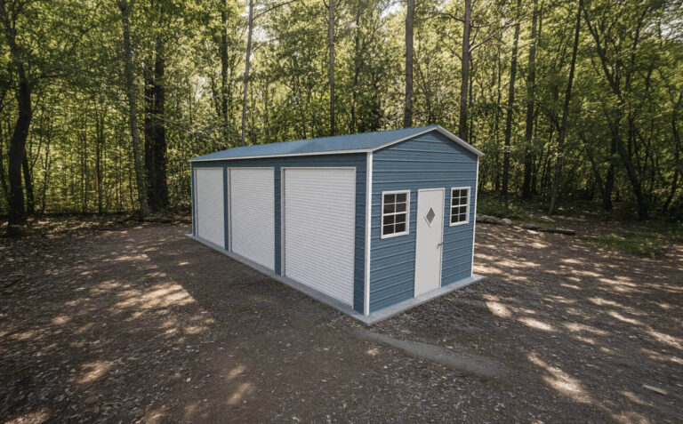 12x30 Vertical Steel Garage