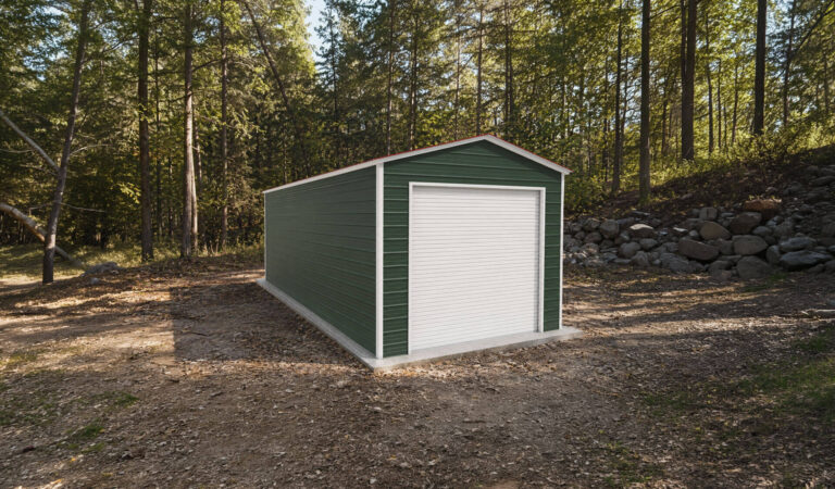 12x30 Vertical Steel Garage