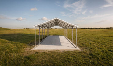 12x35 Boxed Eave Roof Carport Florida