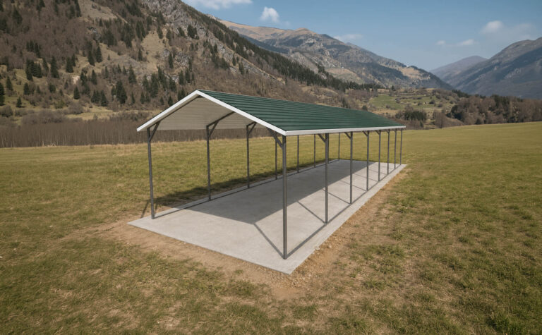 12x35 Boxed Eave Style Carport