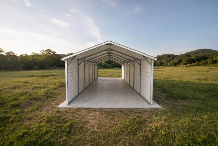 12x35 Boxed Eave Style Carport