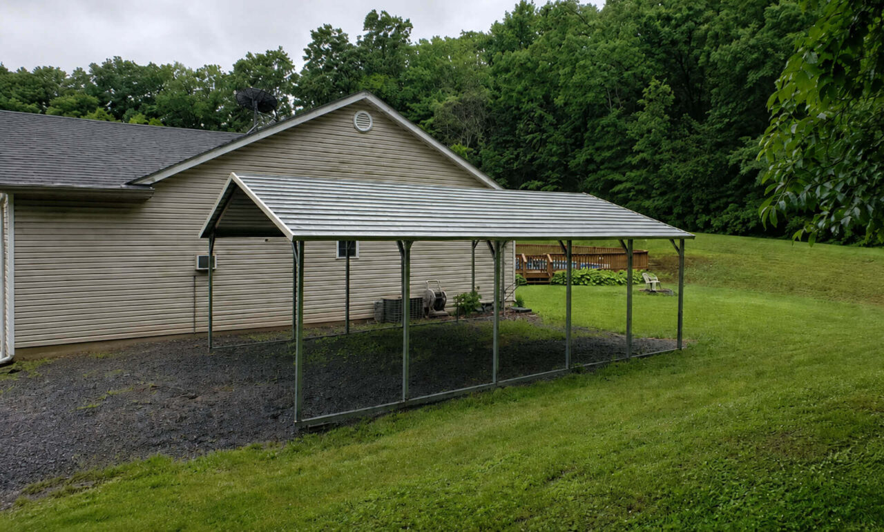 18x25 Boxed Eave Style Carport