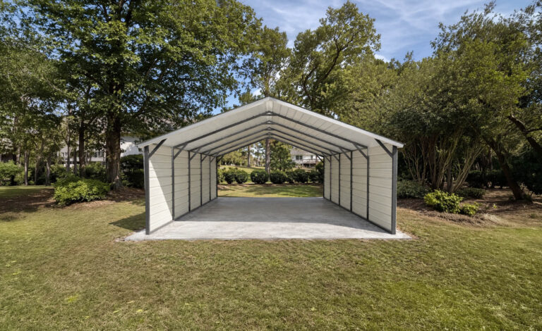 18x25 Boxed Eave Style Carport