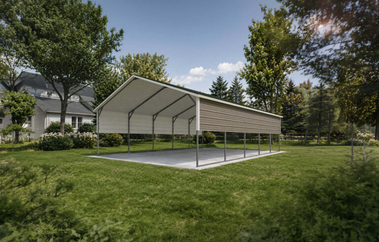 18x25 Boxed Eave Style Carport