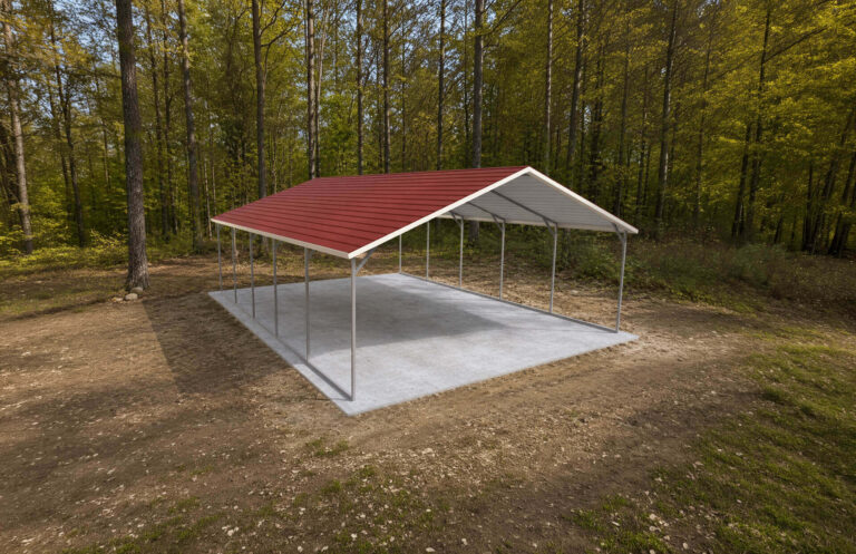 18x25 Boxed Eave Style Carport