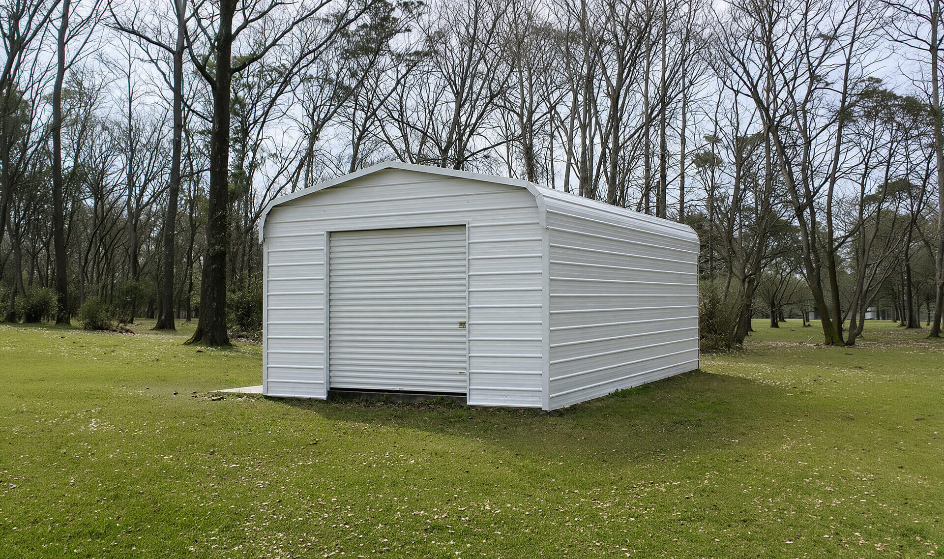 18x25 Regular Roof Metal Garage - Alan's Factory Outlet