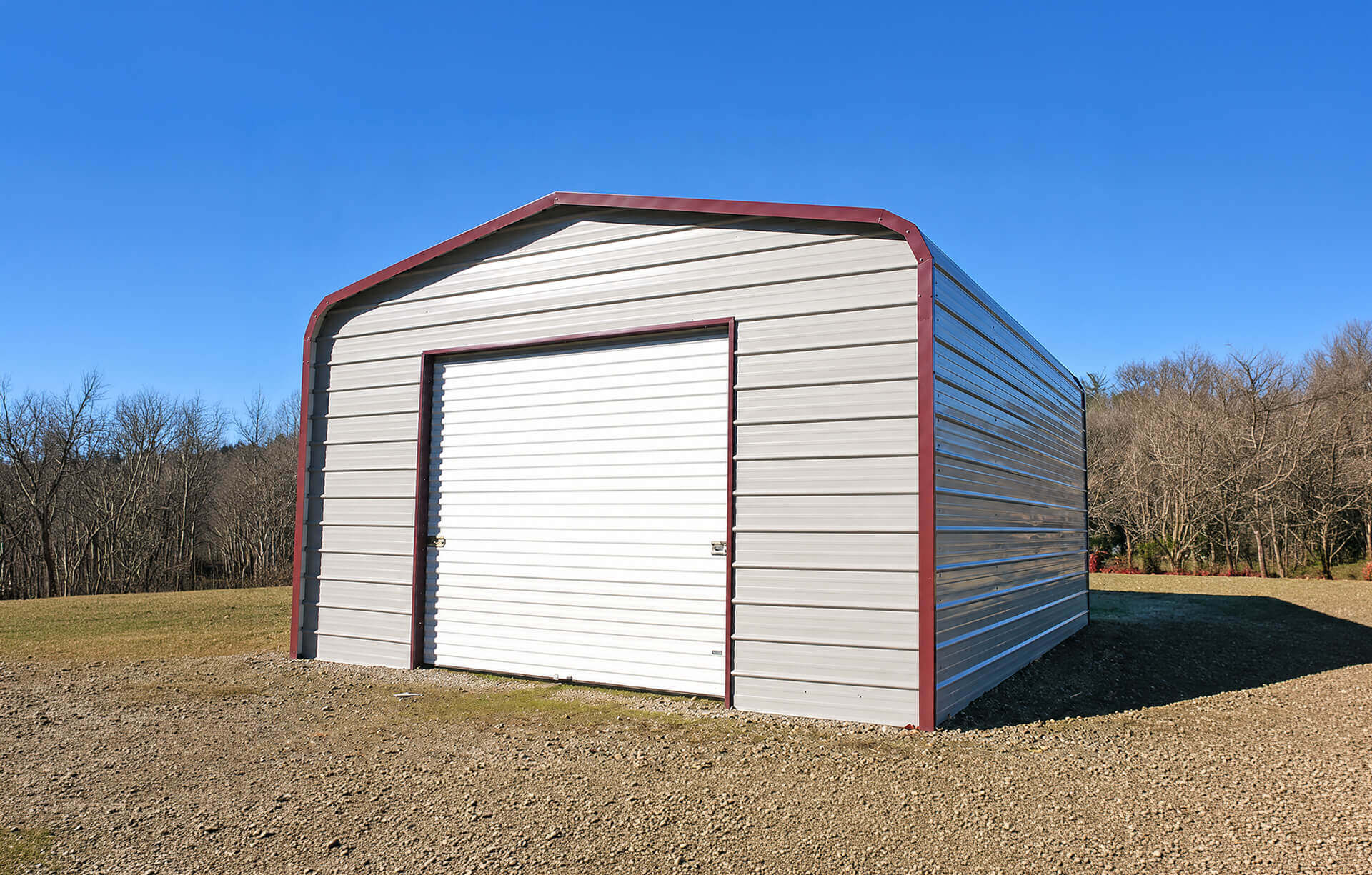 18x30 Regular Roof Metal Garage Florida - Alan's Factory Outlet