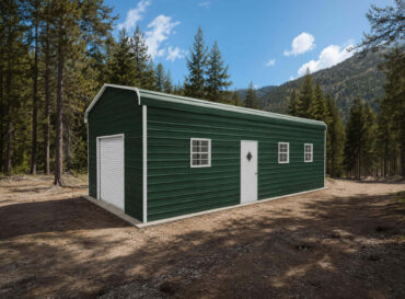 18x35 Regular Roof Metal Garage Florida