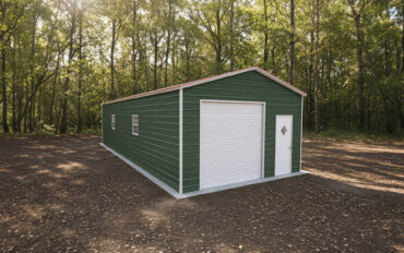 18×40 Vertical Roof Metal Garage