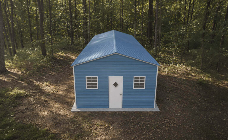 18x40 Vertical Roof Metal Garage