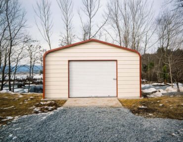 20x20 Regular Roof Metal Garage Florida