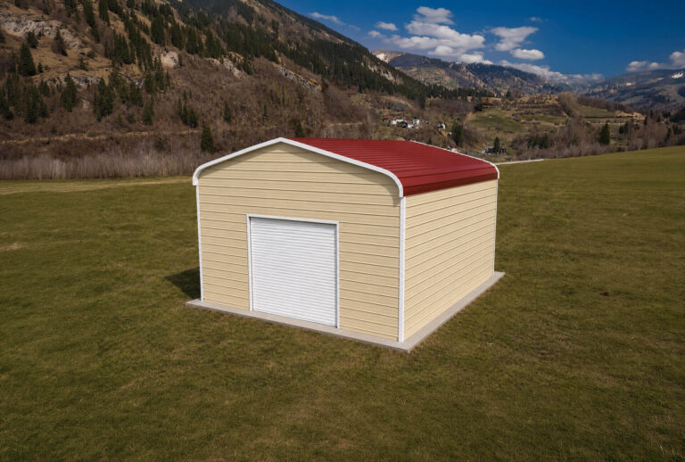 20x20 Regular Style Metal Garage
