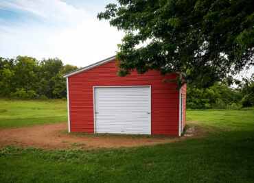 20x20 Vertical Roof Metal Garage