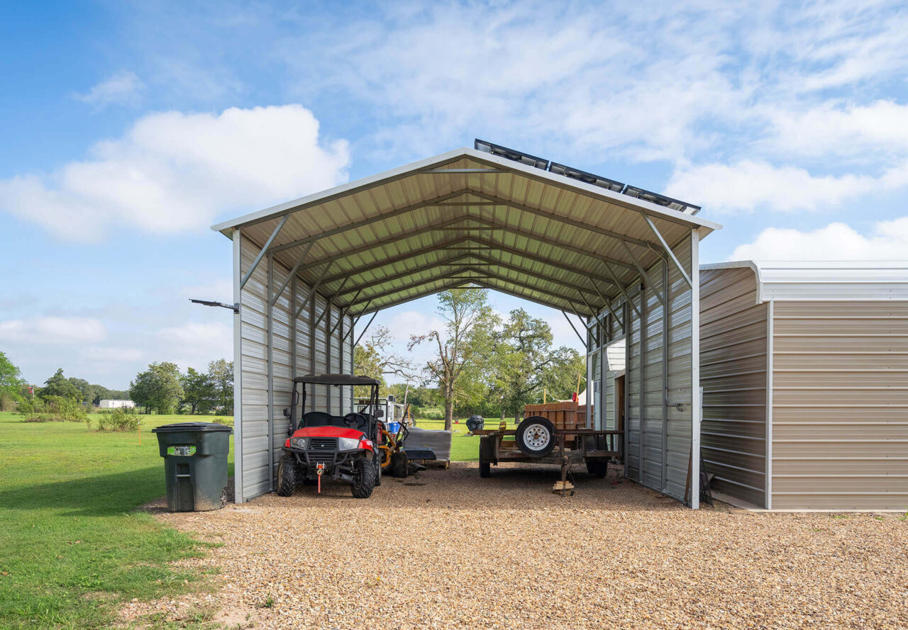20x25 Boxed Eave Style Carports
