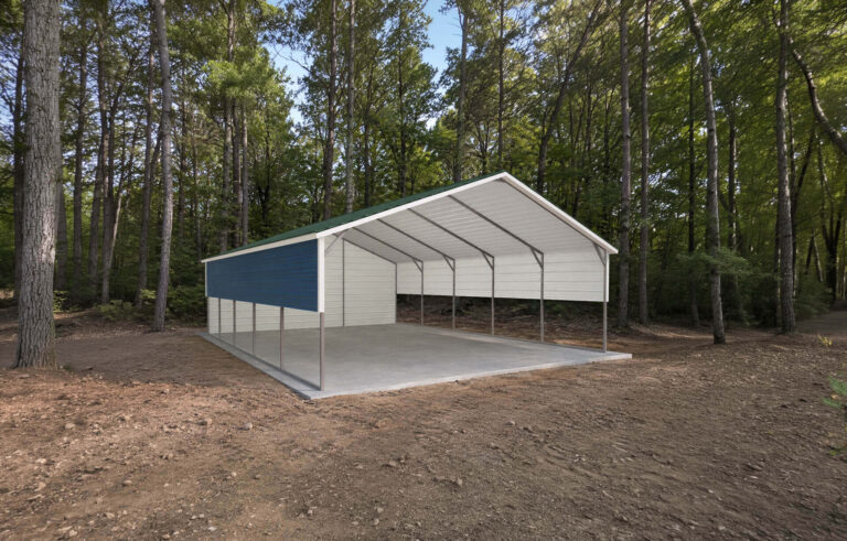 20x25 Boxed Eave Style Carports