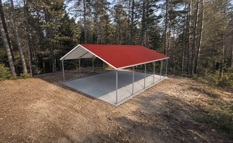 20x25 Boxed Eave Style Carports