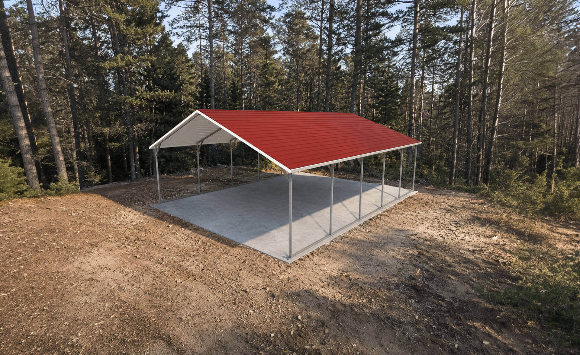 Varley ハーフカーボンEPS　カタヤマケンジ　ペイント　5.10 1/2 20x25 Boxed Eave Roof Carport - Alan's Factory Outlet