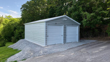 20x25 Vertical Roof Metal Garage