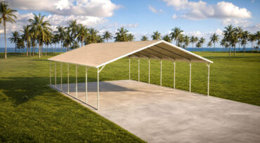 20x30 Boxed Eave Roof Carport Florida