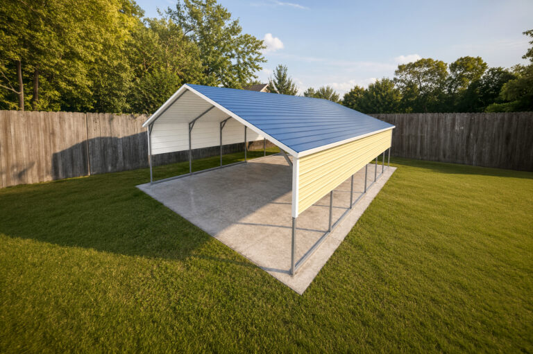 20x30 Boxed Eave Style Carports