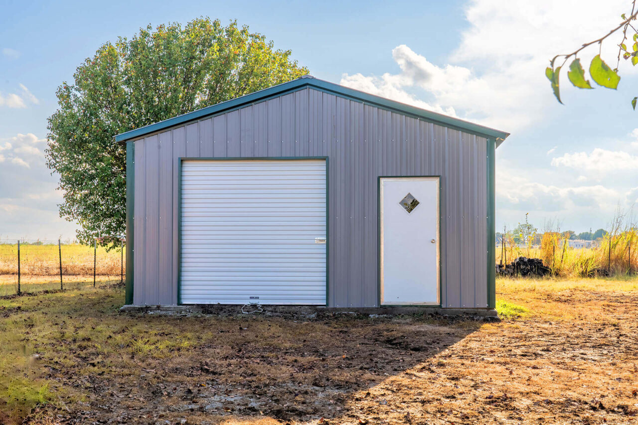 20x30 Vertical Roof Metal Garage
