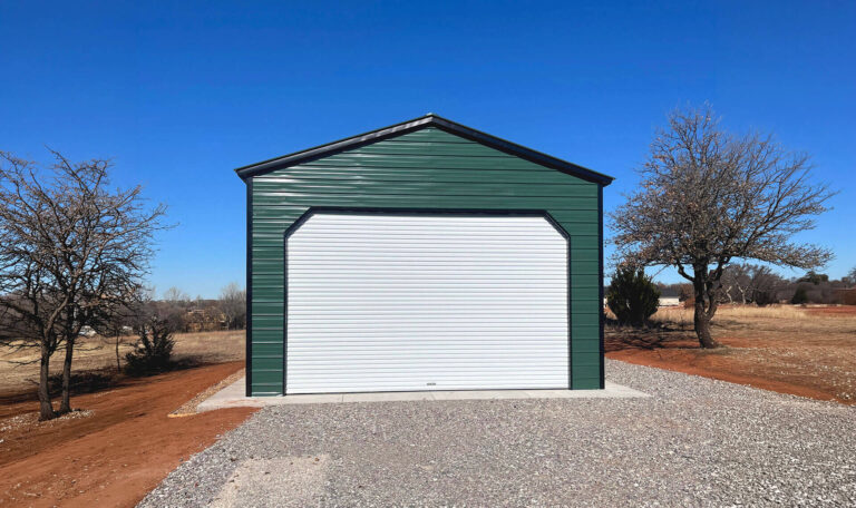 20x30 Vertical Roof Metal Garage