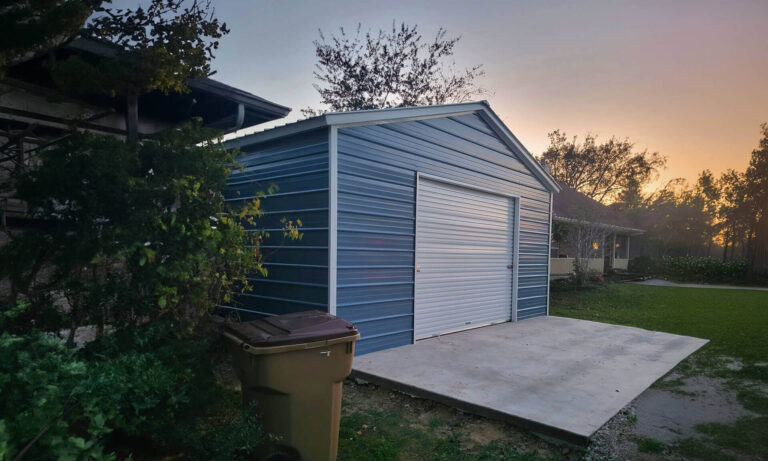 20x30 Vertical Roof Metal Garage