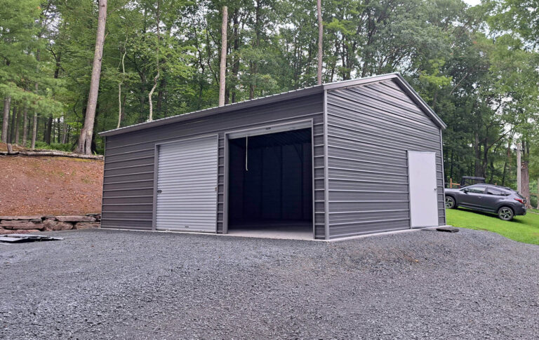 20x30 Vertical Roof Metal Garage
