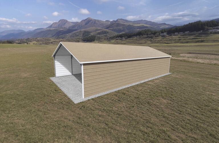20x35 Boxed Eave Style Carports