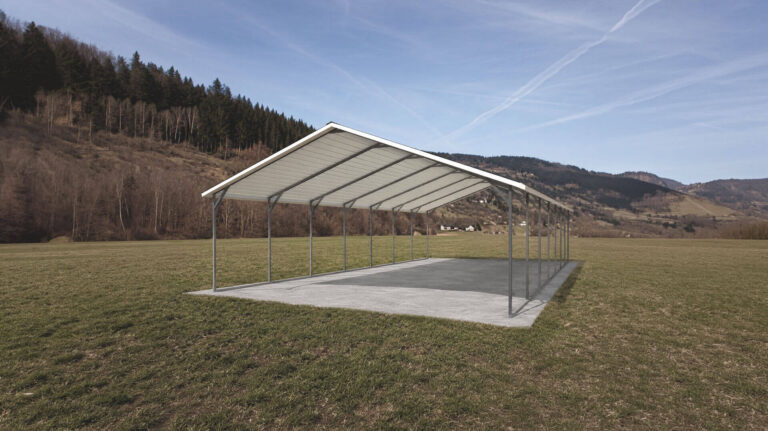 20x35 Boxed Eave Style Carports