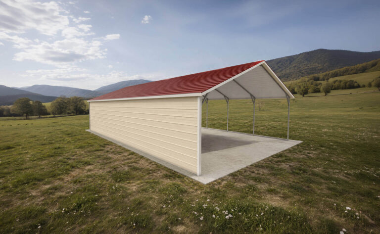 20x35 Boxed Eave Style Carports
