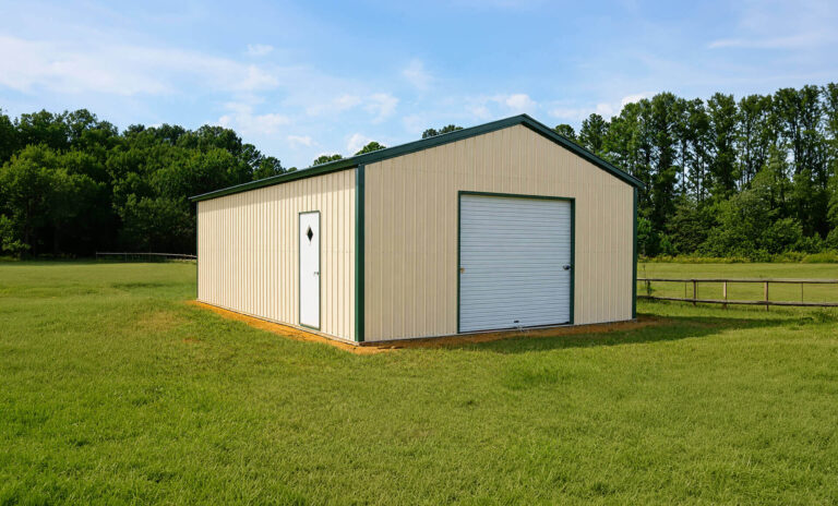 20x40 Vertical Roof Metal Garage