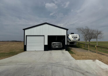 22x20 Vertical Roof Metal Garage