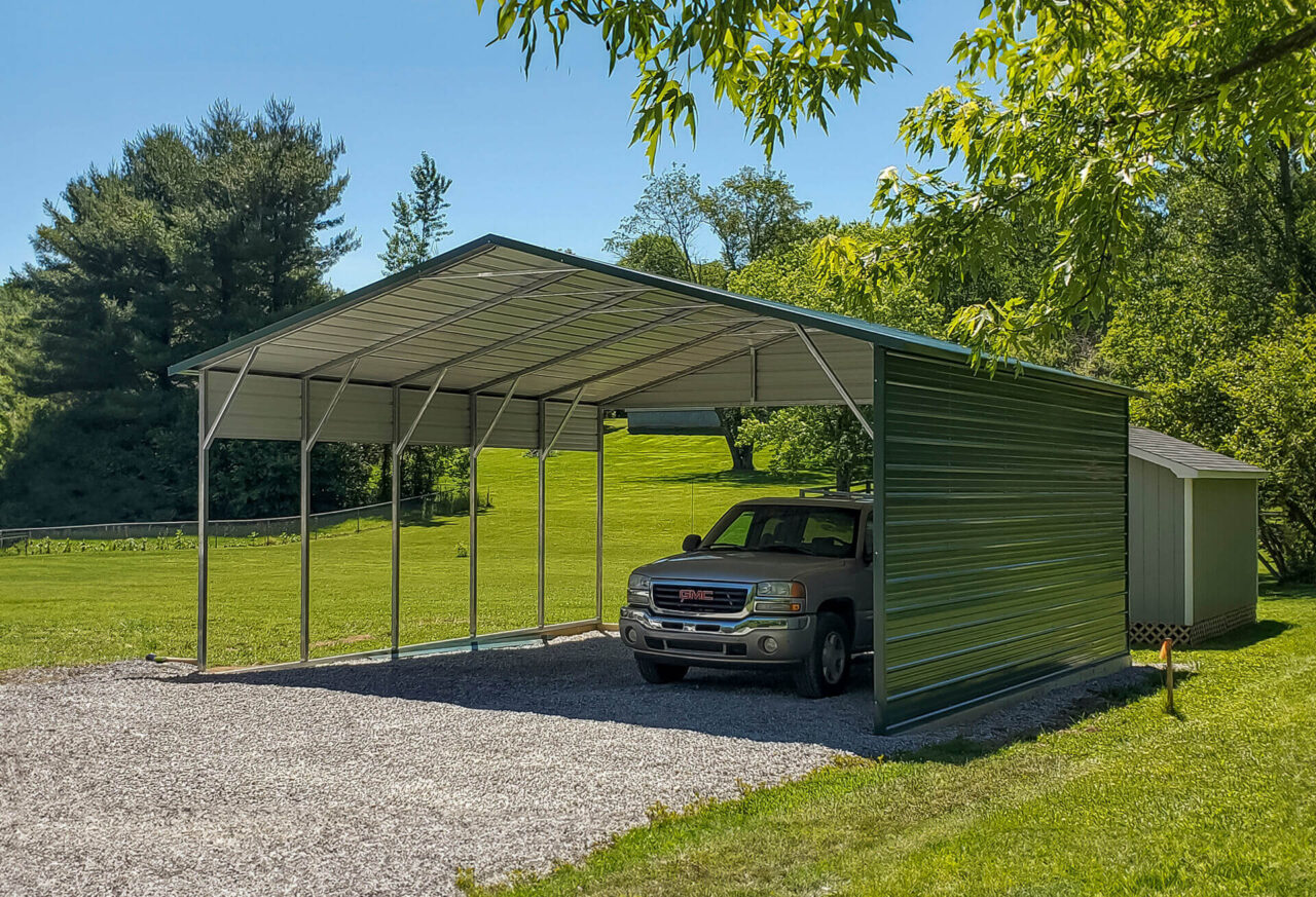 22x25 Boxed Eave Style Carports