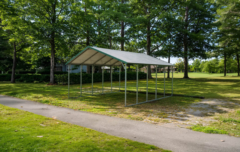 22x25 Boxed Eave Style Carports