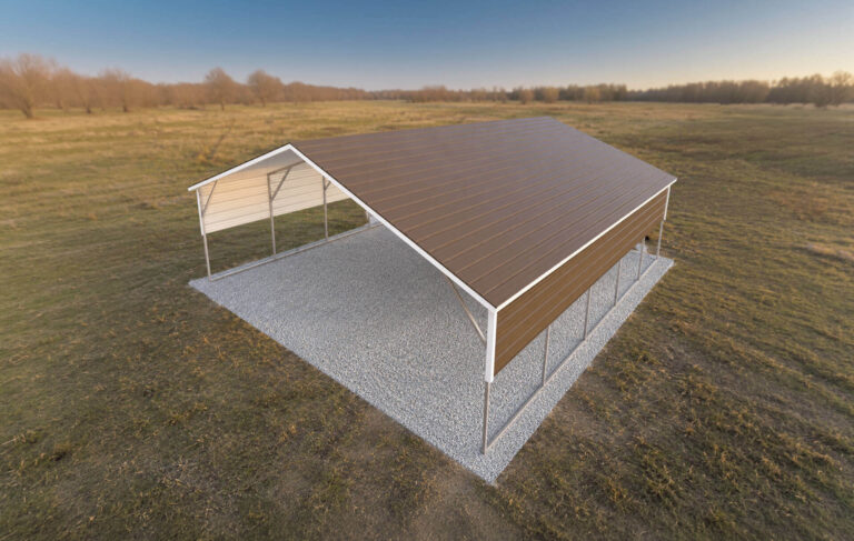 22x25 Boxed Eave Style Carports