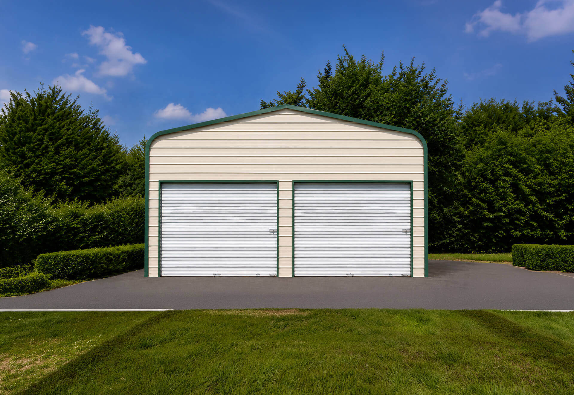22x25 Regular Roof Metal Garage Florida - Alan's Factory Outlet