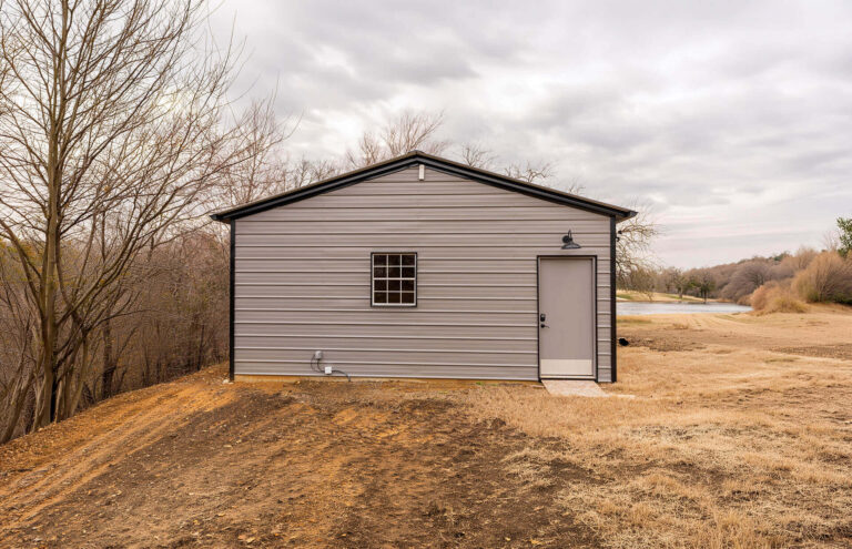 22x35 Vertical Roof Metal Garage