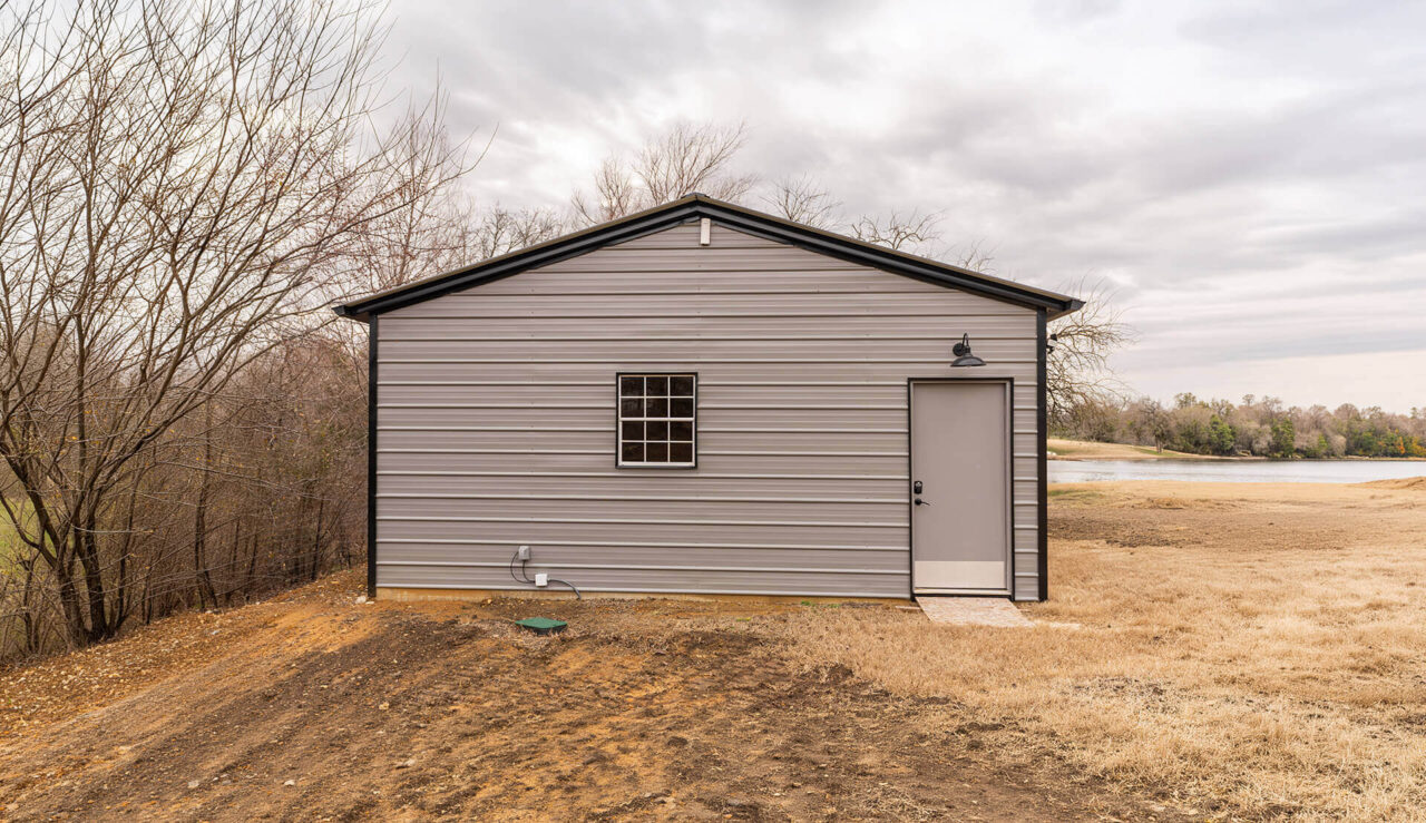 22x40 Vertical Roof Metal Garage