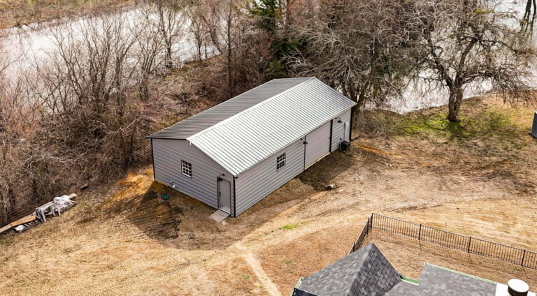 22x40 Vertical Roof Metal Garage