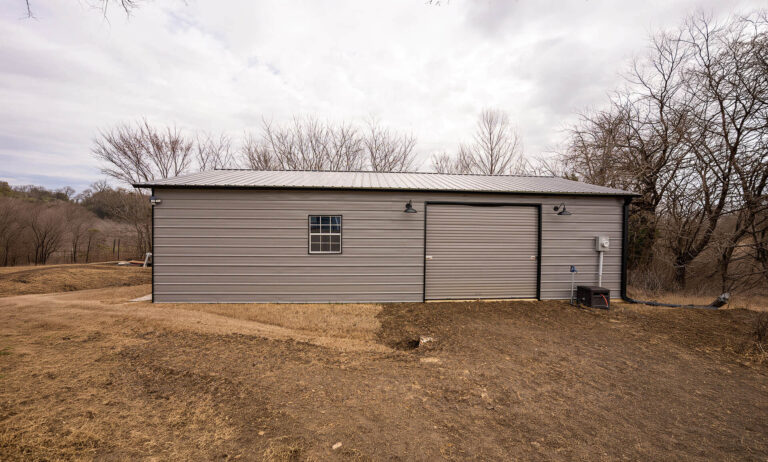 22x40 Vertical Roof Metal Garage
