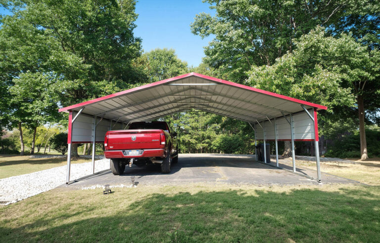24x20 Boxed Eave Style Carports