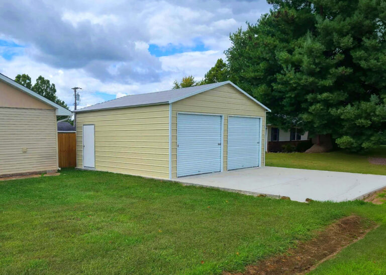 24x20 Regular Style Metal Garage
