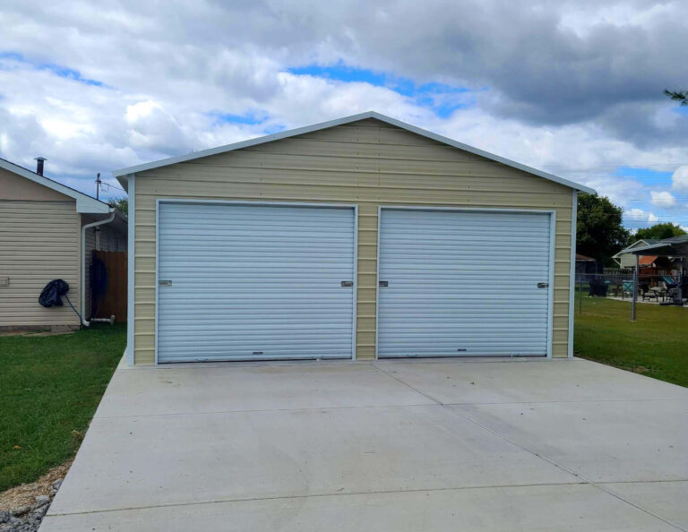 24x20 Regular Style Metal Garage