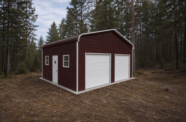 24x20 Regular Style Metal Garage