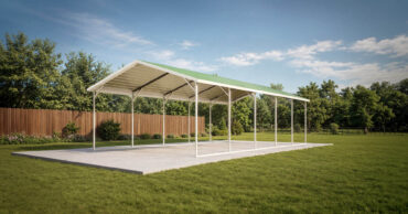 24x25 Boxed Eave Roof Carport Florida